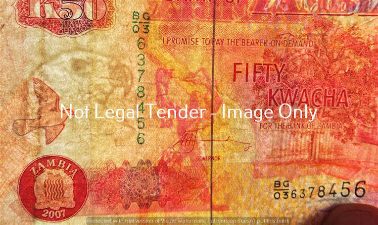 3 x Zambia - Bank Notes