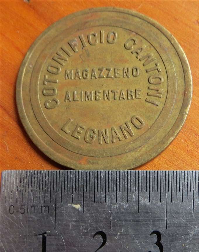 5 Lire Magazzino Alimentari Cotonificio Cantoni Token
