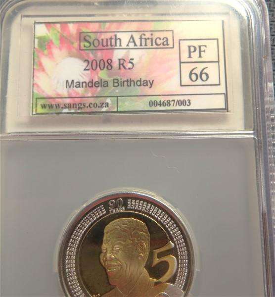 2008 Proof Mandela R5 - PF66 Graded