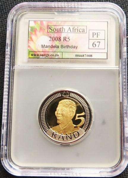 2008 Proof Mandela R5 - PF67 Graded