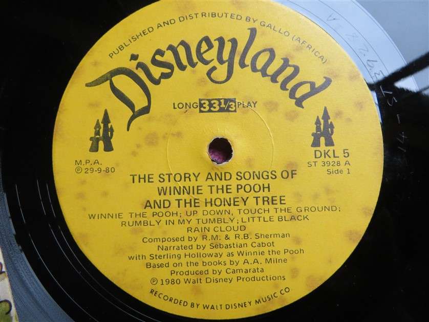 Winnie the Pooh - Walt Disney - Vintage Vinyl LP VG