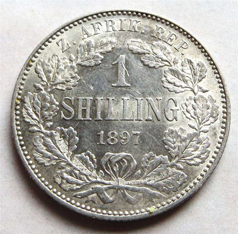 1897 ZAR Silver 1 Shilling - See details