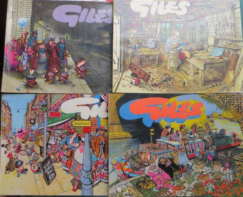 4 x Giles Series Comic Books - 1 Bid for All 4