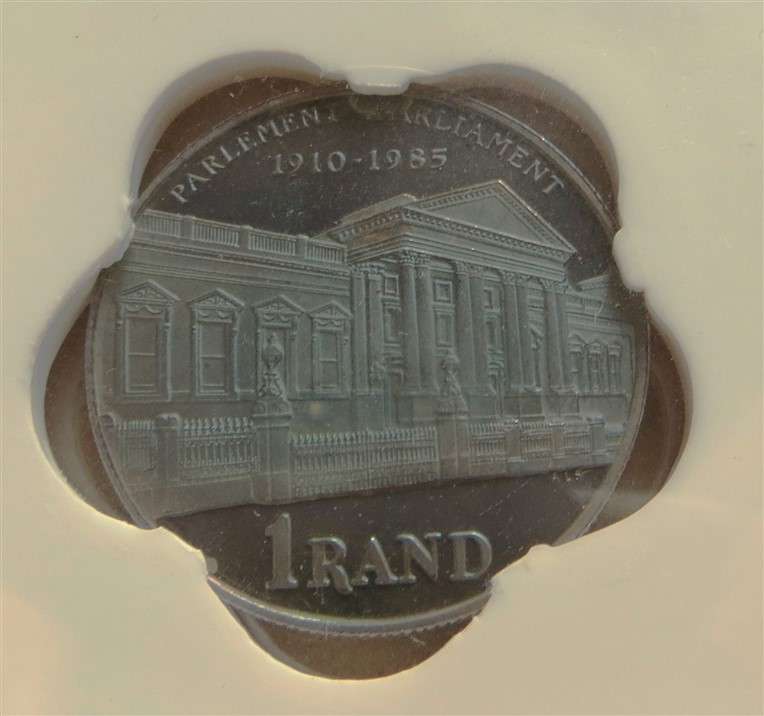 1985 Parliament Silver R1 PF65 SANGS