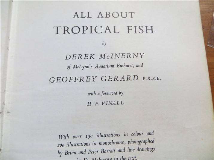 All About Tropical Fish - Derek McInerny 1966 - Foxing Present
