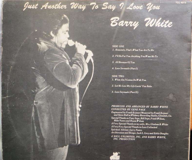 Barry White - Just another way to say I love you - Vintage LP - VG