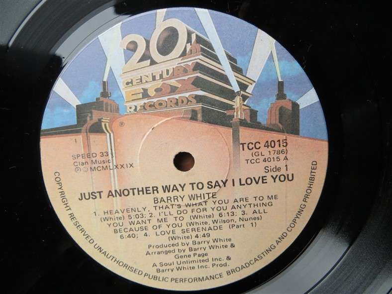 Barry White - Just another way to say I love you - Vintage LP - VG