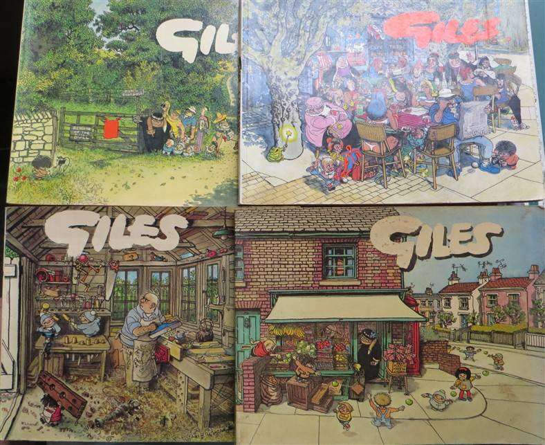 4 x Giles Series Comic Books - 1 Bid for All 4