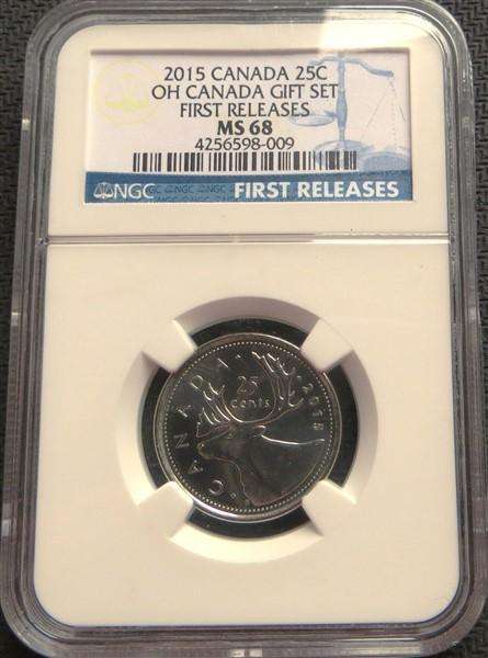 2015 Canada Baby Gift Set 25c - MS68 NGC - First Release