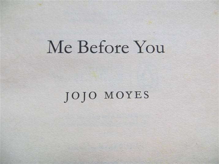 jojo moyes - me before you - foxing present