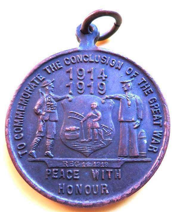 1914-1919 Conclusion of the Great War Medallion