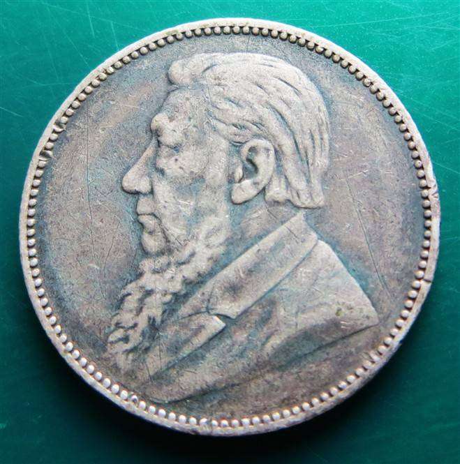 1894 ZAR 1 Shilling Silver Coin