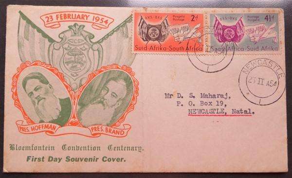 1954 Bloemfontein Convention Centenary FDC