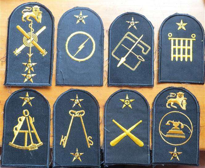 8 x SA Navy Embroidered Badges