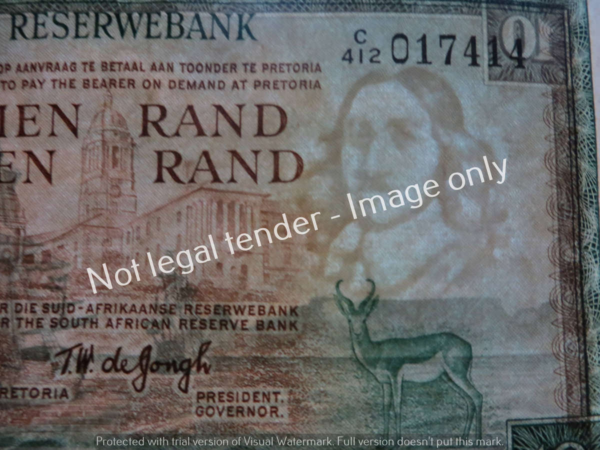 TW de Jongh - 30 x TW de Jongh R10 Notes - Bid per Note was sold for 31 ...