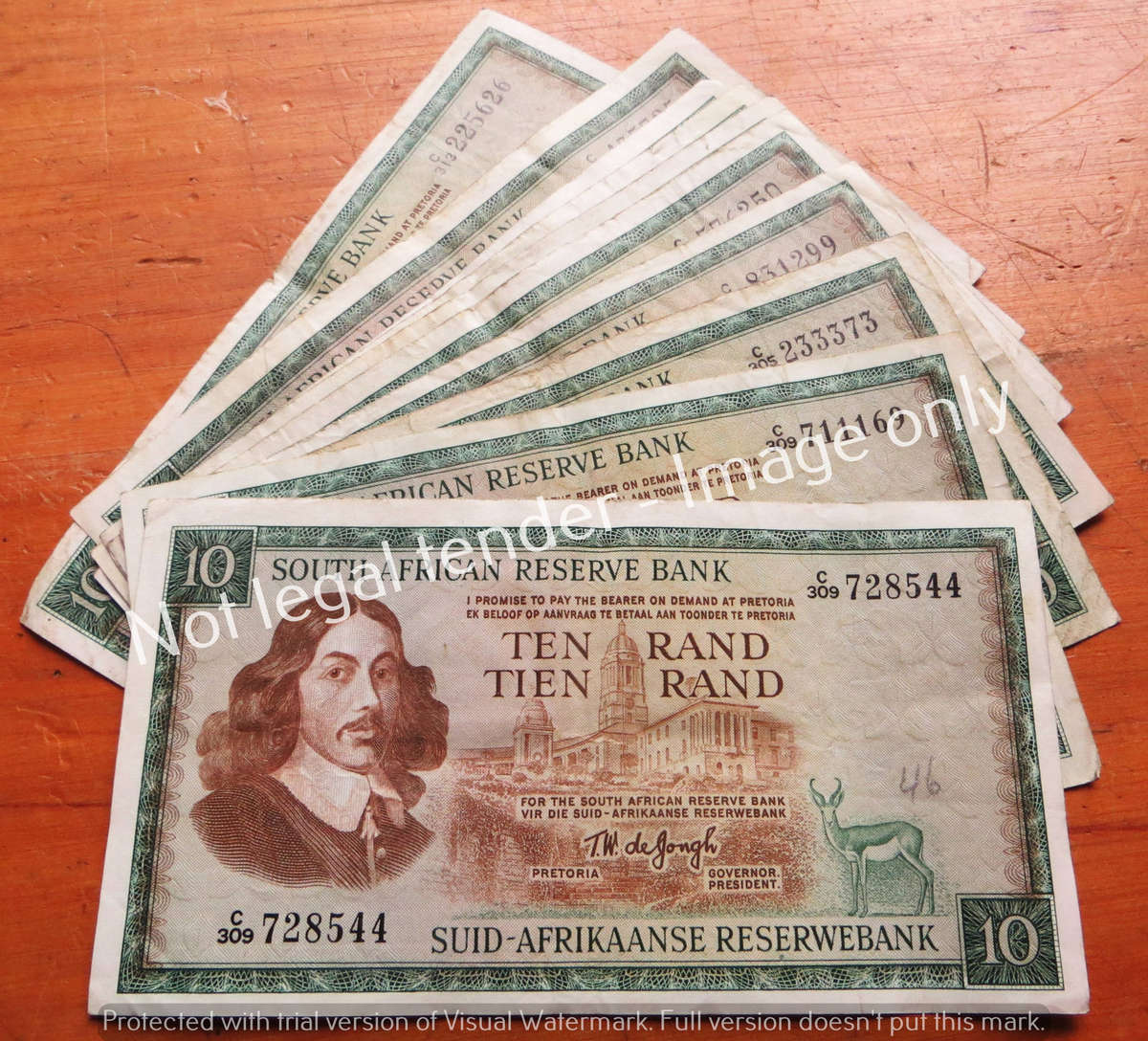 10 x TW de Jongh R10 Notes - 1 Bid for All