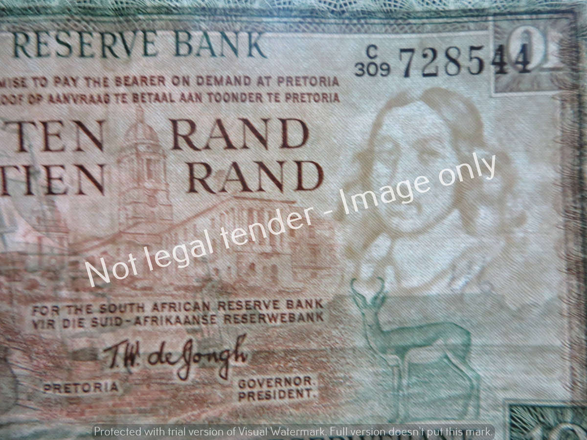 10 x TW de Jongh R10 Notes - 1 Bid for All