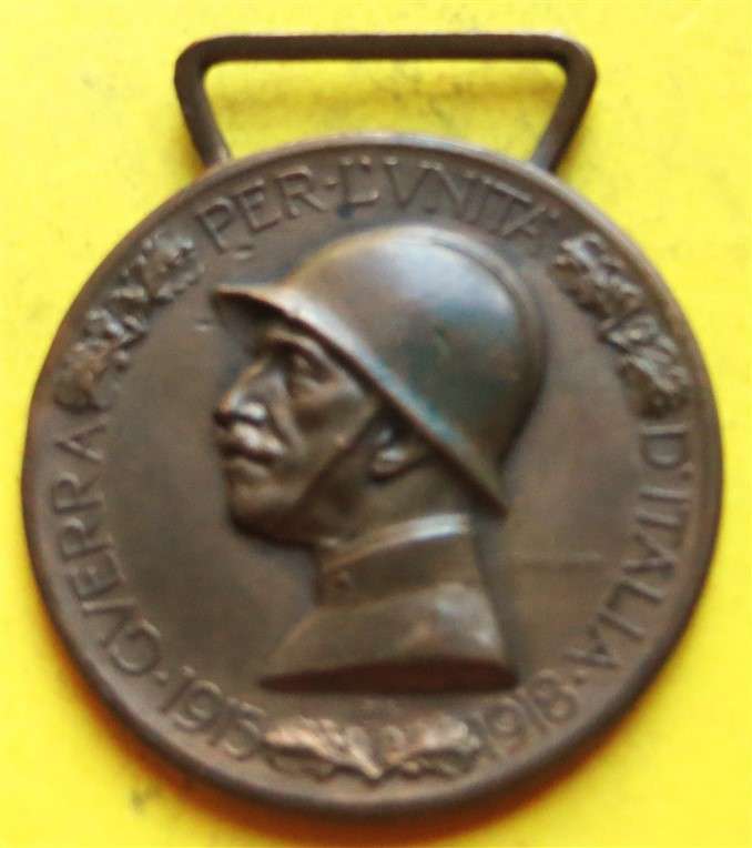 1915-1918 WW1 Commemorative War Medal Gverra per l Vnita d' Italia