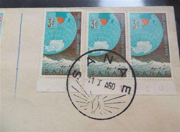 S.A.N.A.E 1959-60 FDC with Cinderella Stamps