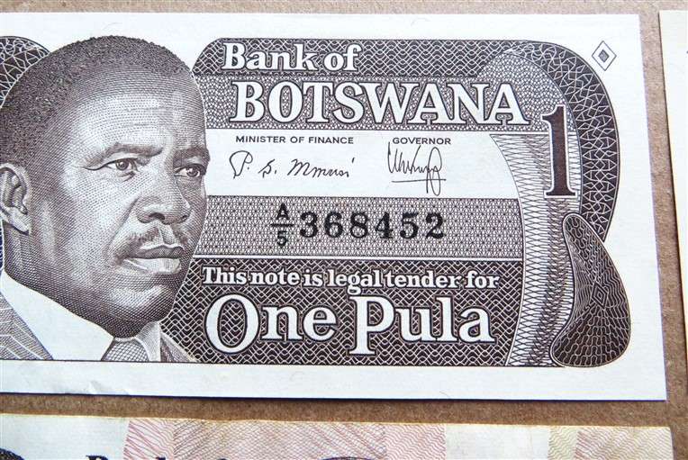 Botswana One Pula Type Set