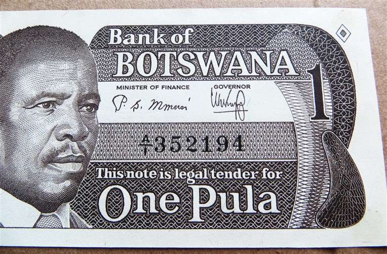 Botswana One Pula Type Set