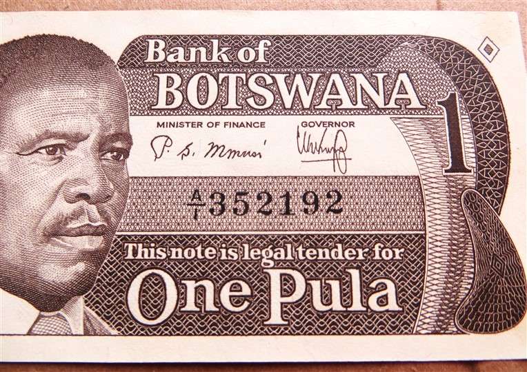 Botswana One Pula Type Set