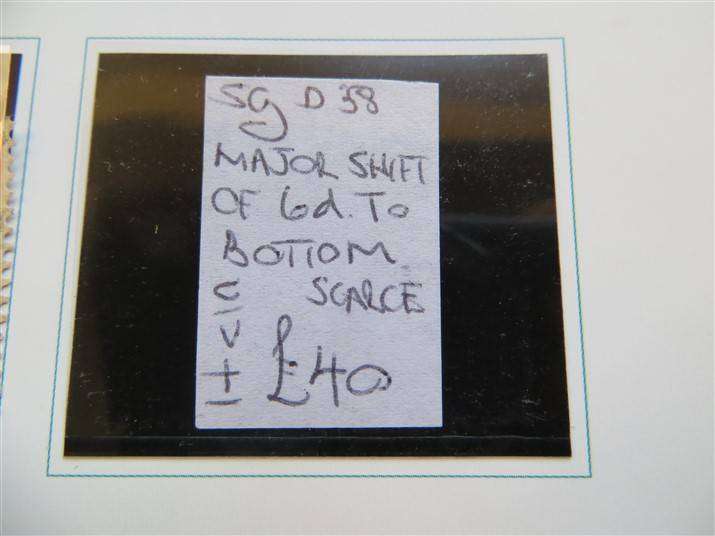 SA Union Postage Due with Major Shift to Bottom SGd38