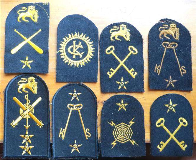 8 x SA Navy Embroidered Badges