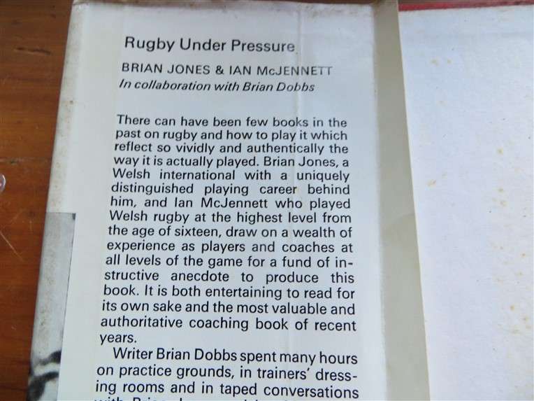 Rugby Under Pressure - B.Jones & I Mc Jennett with Brian Dobbs (1972)