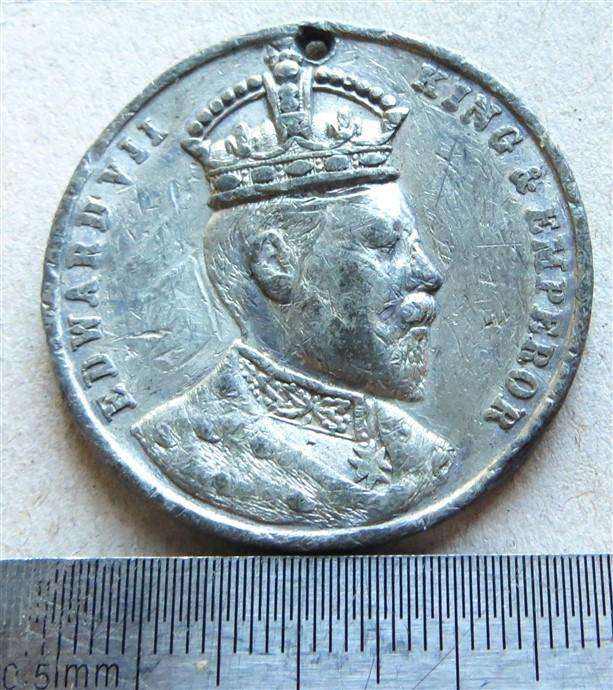 1902 King Edward VII Coronation Medallion