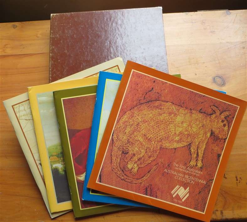 Australia Bicentennial Collection  - 5 x Official Booklets with Stamps in Dustcover
