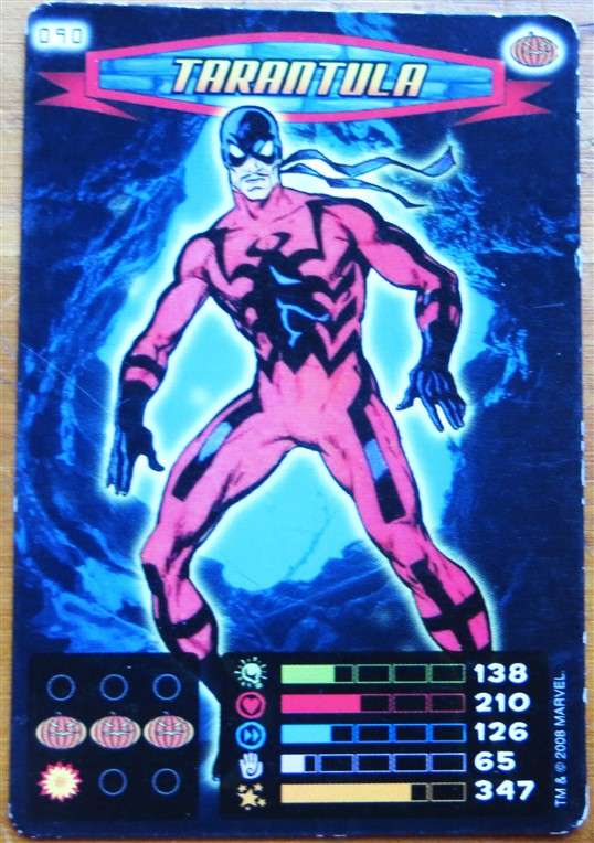 14 x Marvel Spiderman - Heroes and Villains Power Card Trading / Trump Cards