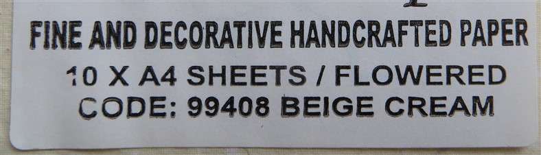 50 x Sheets Handcrafted Paper - bid per sheet - 50 Available