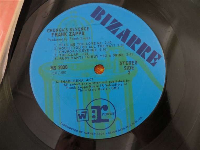 Frank Zappa - Chunga's Revenge Vinyl LP VG/Cover poor