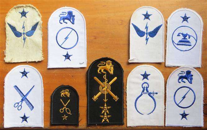 9 x SA Navy Embroidered Badges