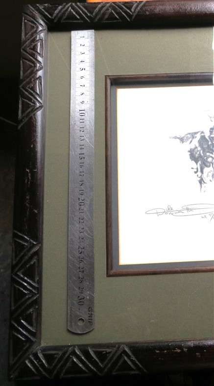 African Wild Dogs - Limited Edition 5/10 - Artist signed Print - wood frame with Glass