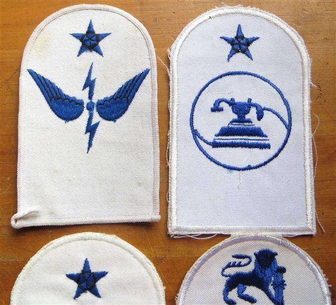 9 x SA Navy Embroidered Badges