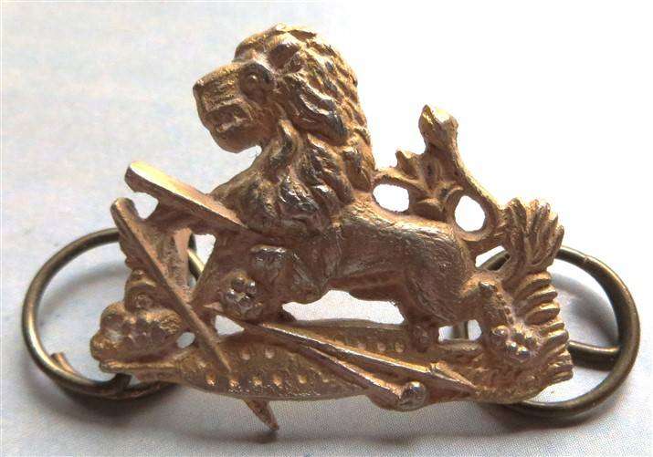 Rhodesian British South African Police helmet badge - Lugs Intact