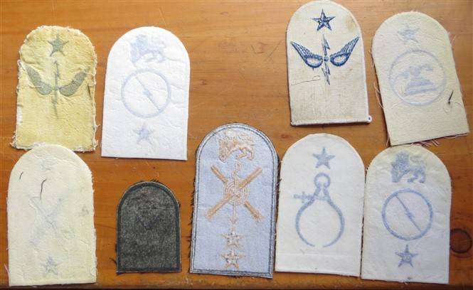 9 x SA Navy Embroidered Badges
