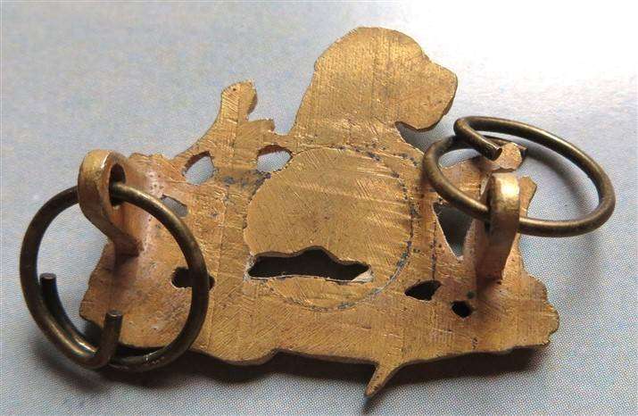 Rhodesian British South African Police helmet badge - Lugs Intact