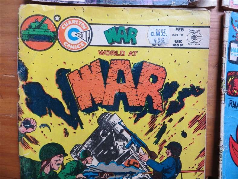5 x Vintage Assorted Hot Stuff / War Comics Lot - 1 Bid for All