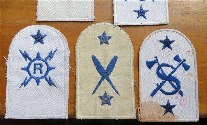 5 x SA Navy Embroidered Badges