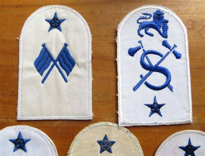 5 x SA Navy Embroidered Badges
