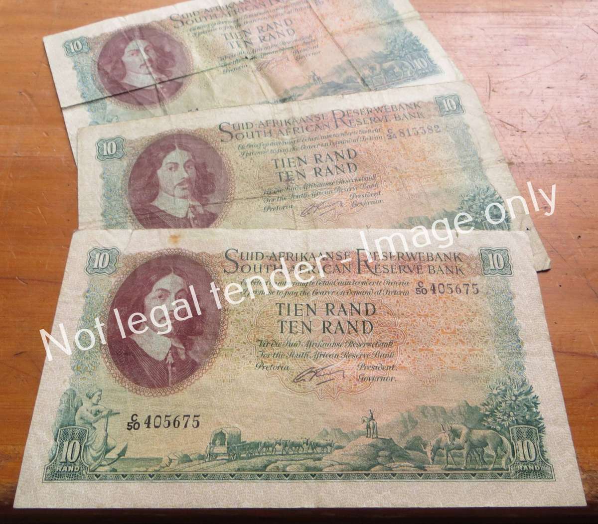 3 x Rissik R10 Notes - Larger 1st Issue - 1 Bid for All 3
