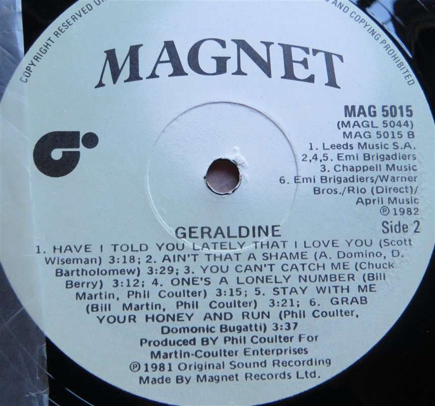 Geraldine -  Vinyl VG / Cover VG