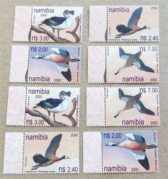 2 x 2000 Namibia Birds Sets - Mint