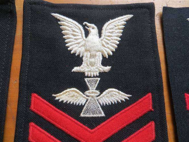 3 x US Naval Rating Badges