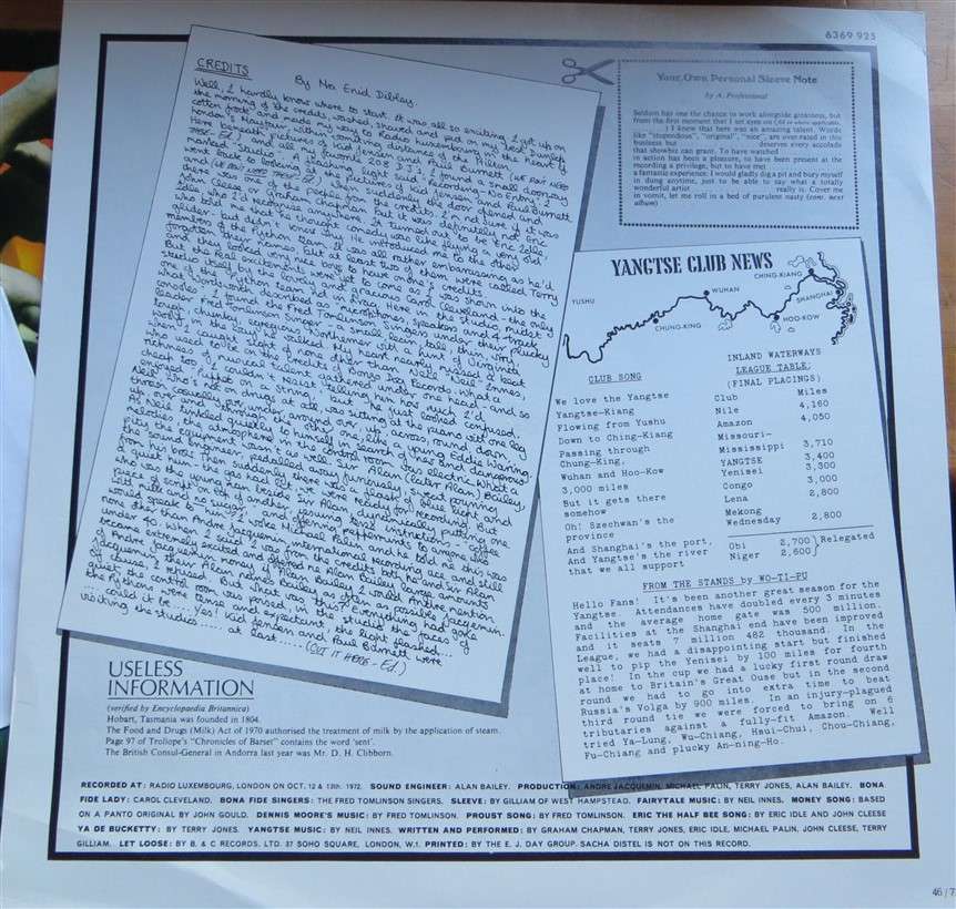 Monty Python's Previous Record  -  Vinyl VG / Cover VG