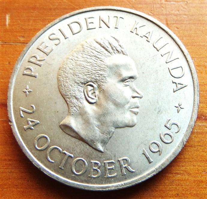 1965 Zambia 5 Shillings Crown
