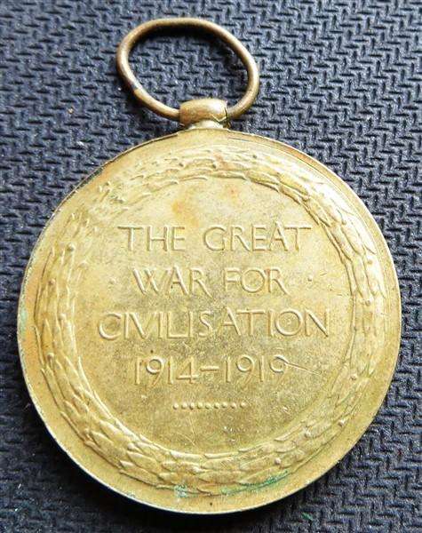 1914-1919 Great War for Civilization Victory Medal WW1 D-960 Prefix